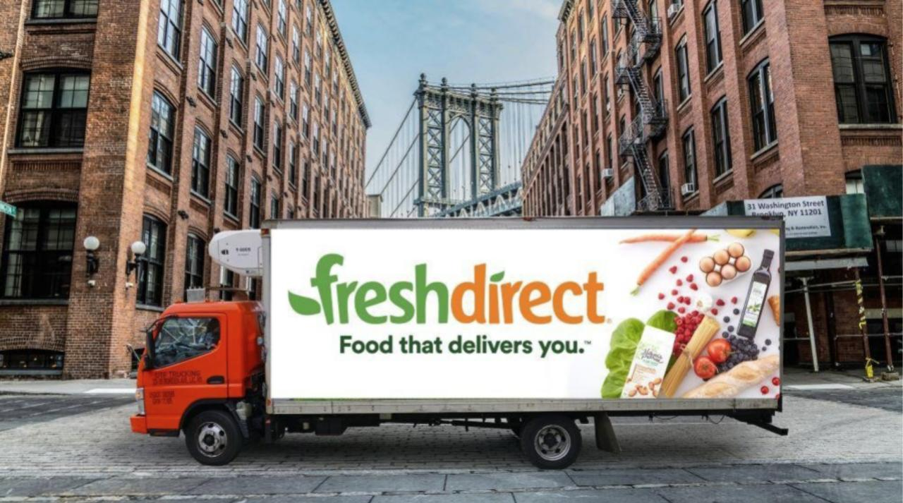FreshDirect delivery truck in Brooklyn